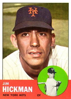 1963 Topps Baseball Cards      107     Jim Hickman